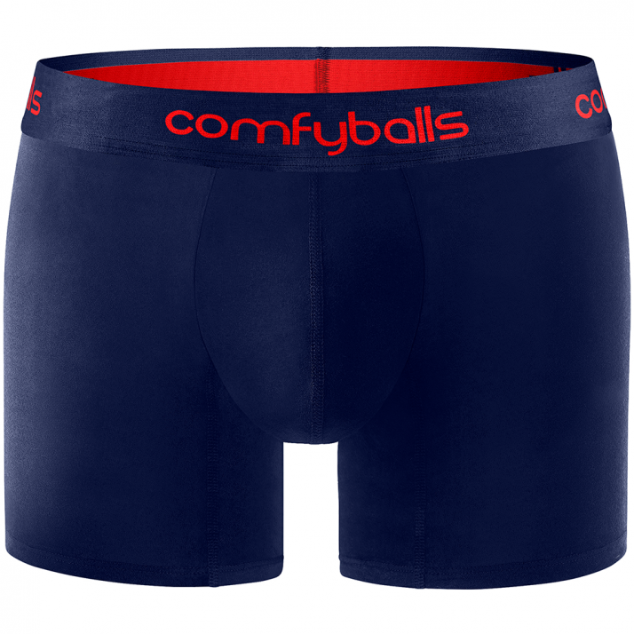 Comfyballs Performance Long Navy/Red Boxer
